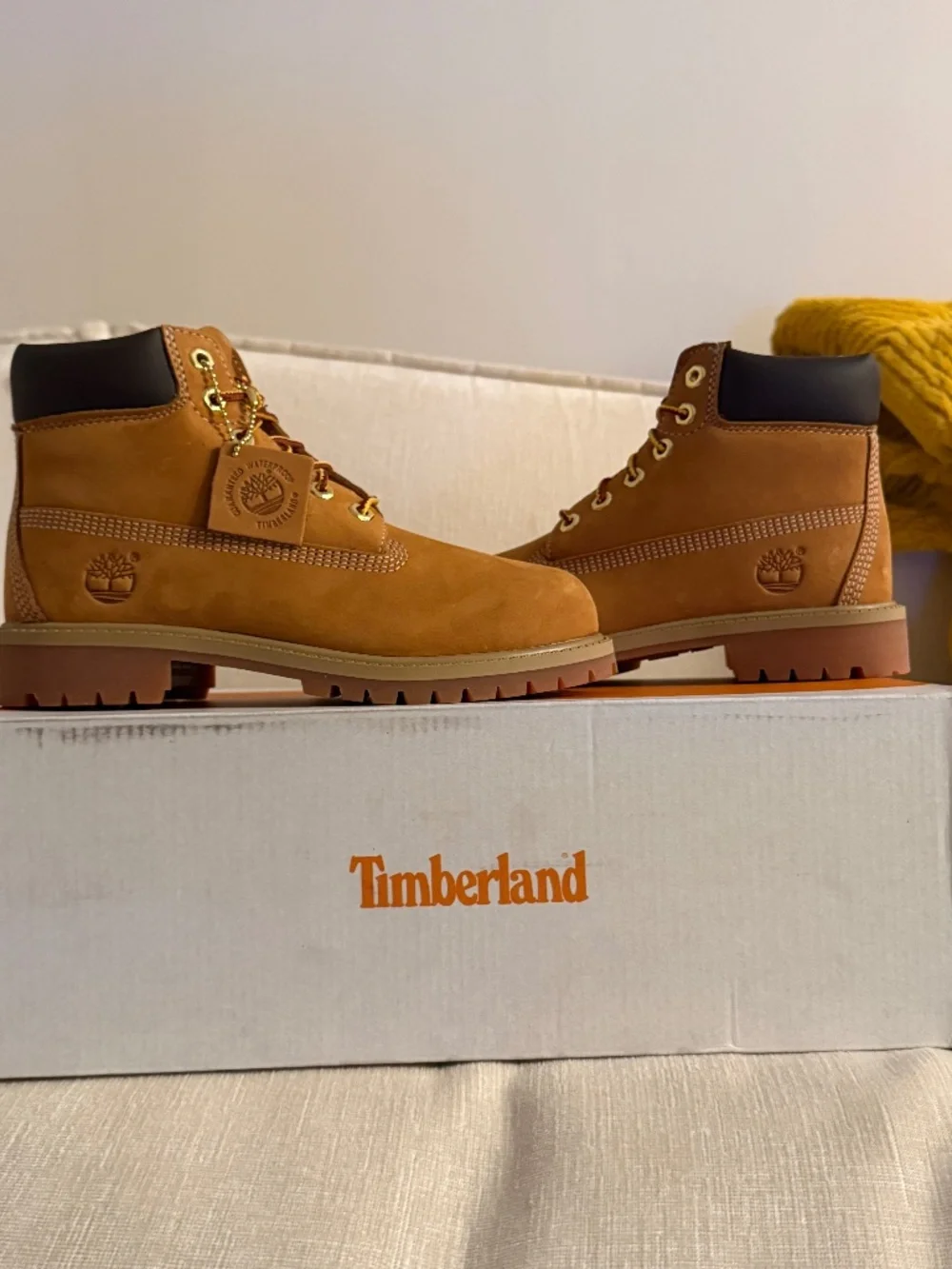 2m youth’s Timberland Premium waterproof boots